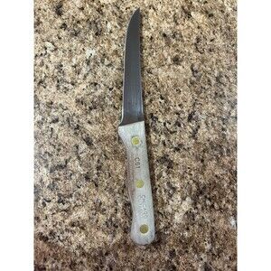 Chicago Cutlery C61 Walnut Wooden Utility Knife Stainless Steel Blade